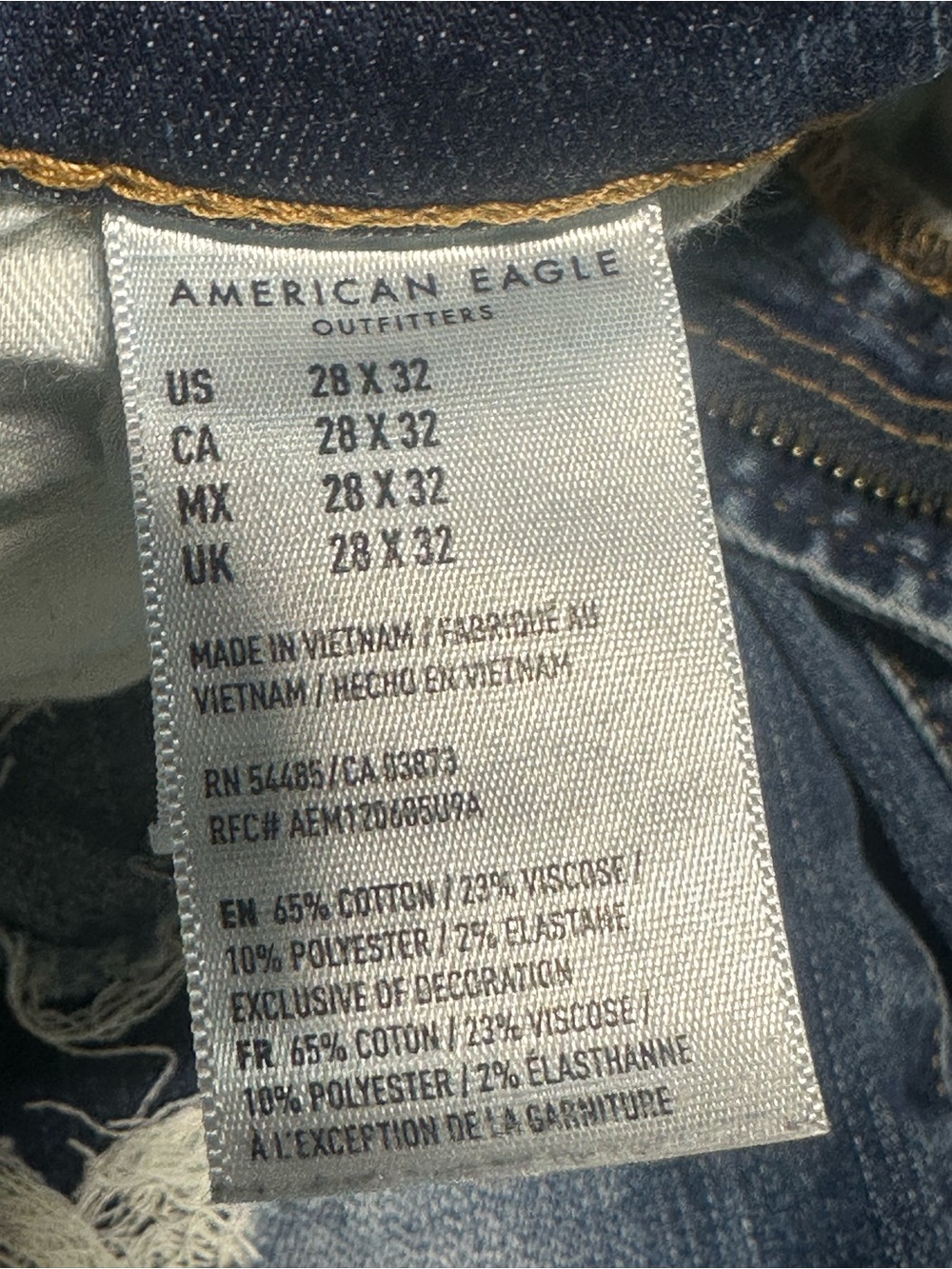American Eagle Outfitters Distressed Skinny Jeans - Blue - Picture 3 of 5